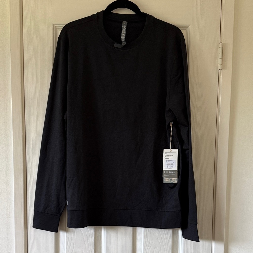 Vuori Ponto Performance Crew - Black Heather - XL